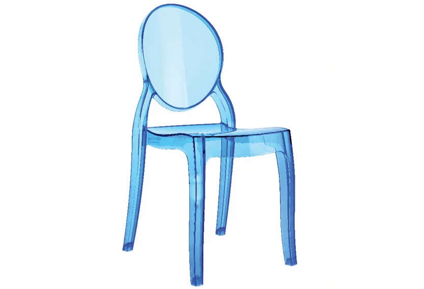 Baby Elizabeth Kids Chair in Transparent Blue