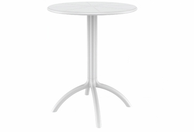 Octopus Outdoor Dining Table 24 inch Round White