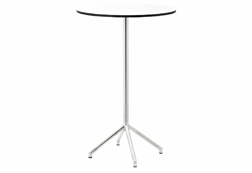 Avenue Bar Table Stainless Steel Base with Grey or White 30" Top