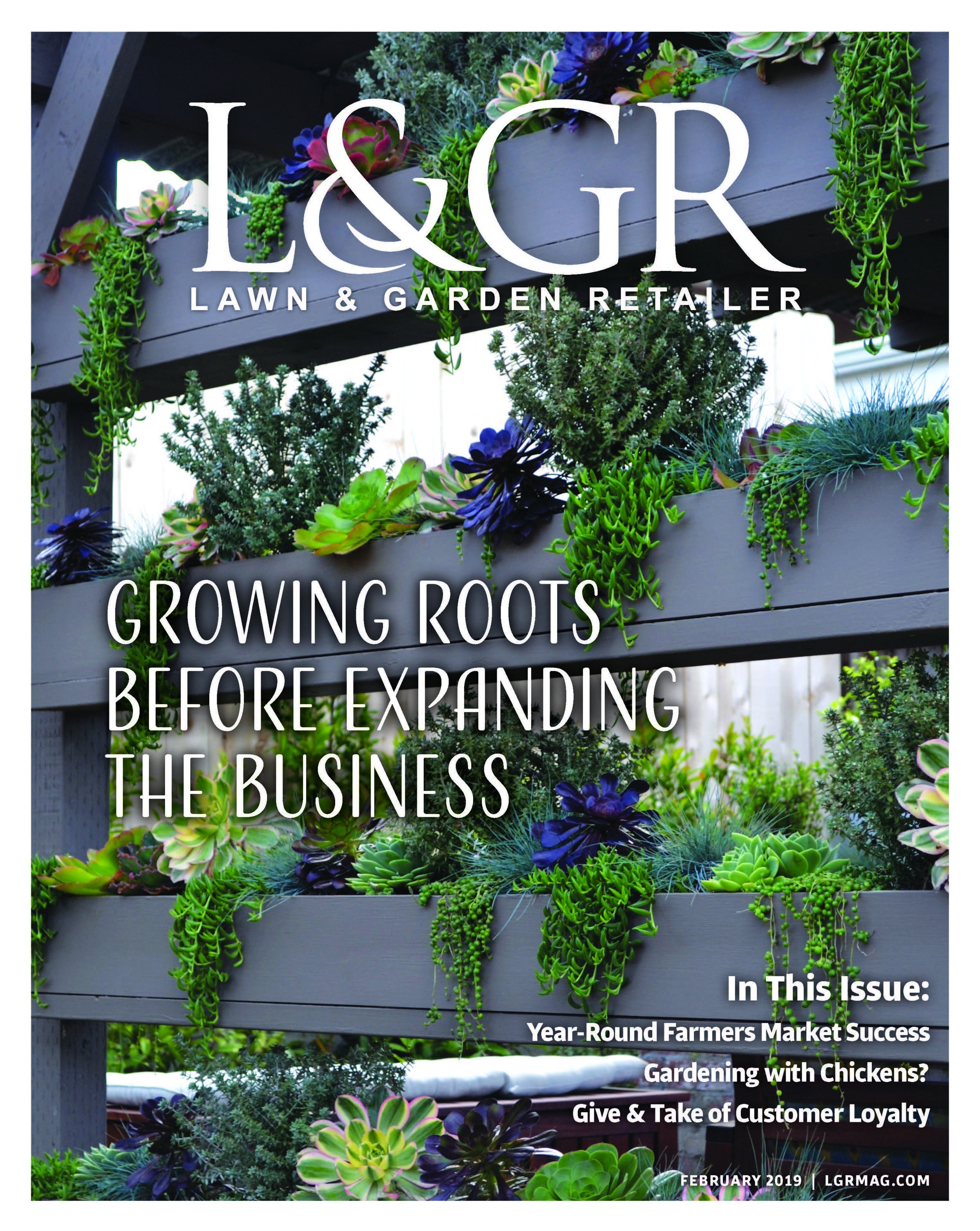 Lawn and Garden Retailer Magazine. Link to publication imagery