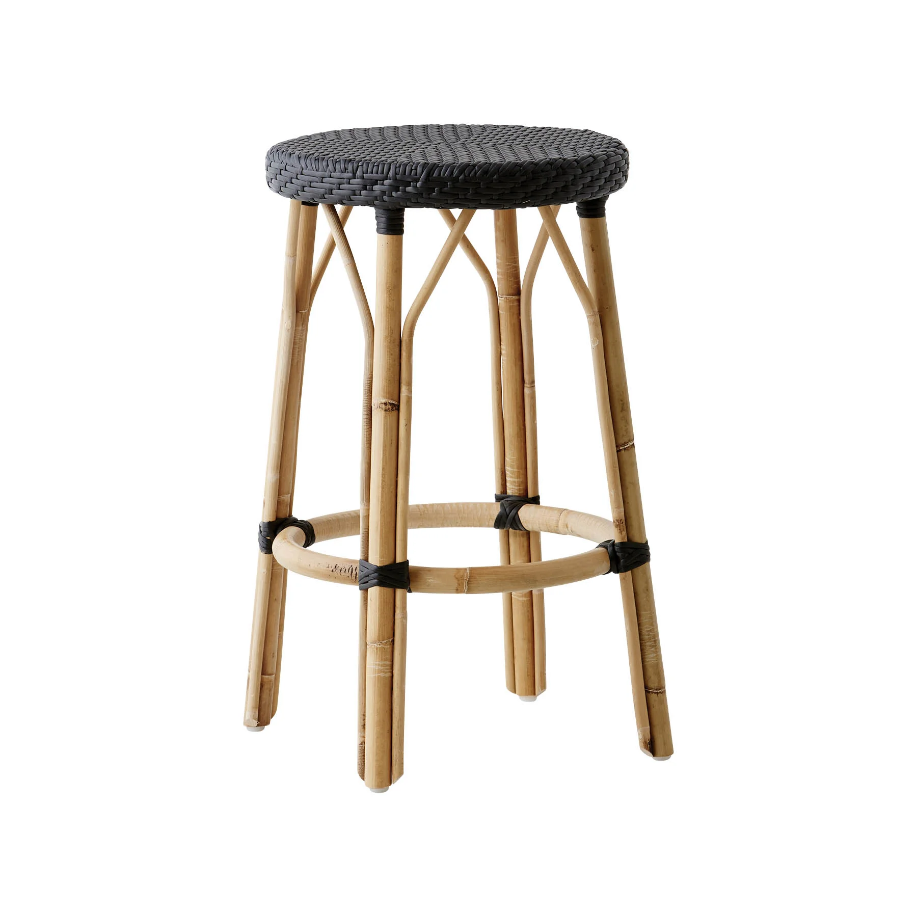 Samui Bar Stool - 30.5" Black with Black Dots