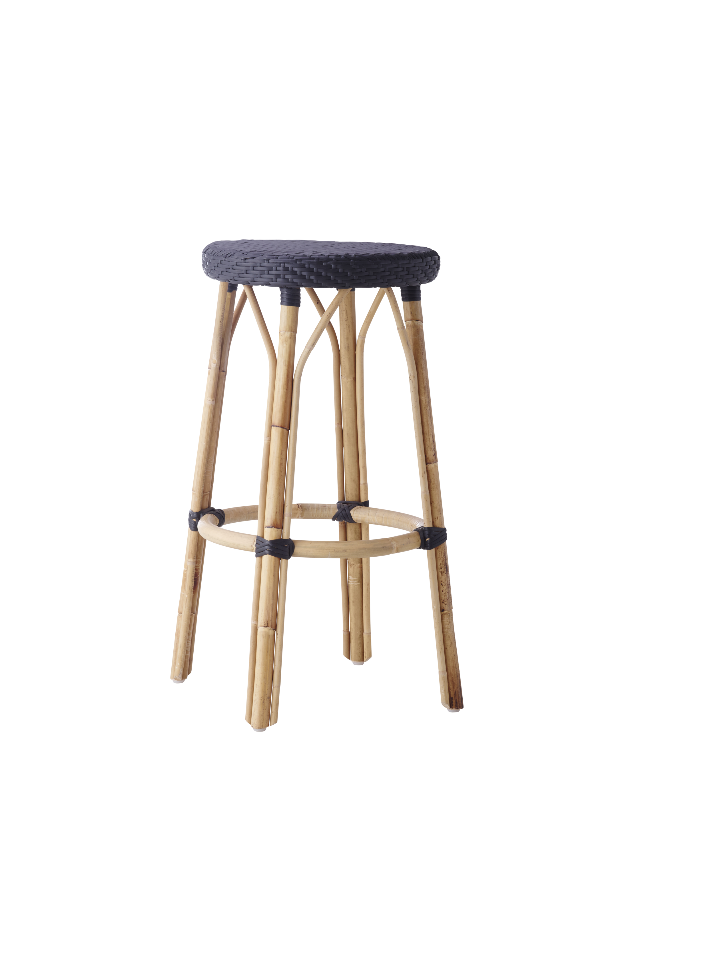 Samui Bar Stool - 30.5" Black with Black Dots