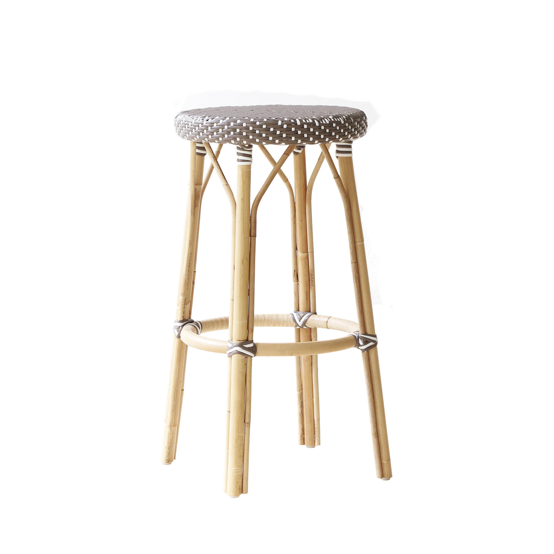 Samui Bar Stool - 30.5" Cappuccino with White Dots