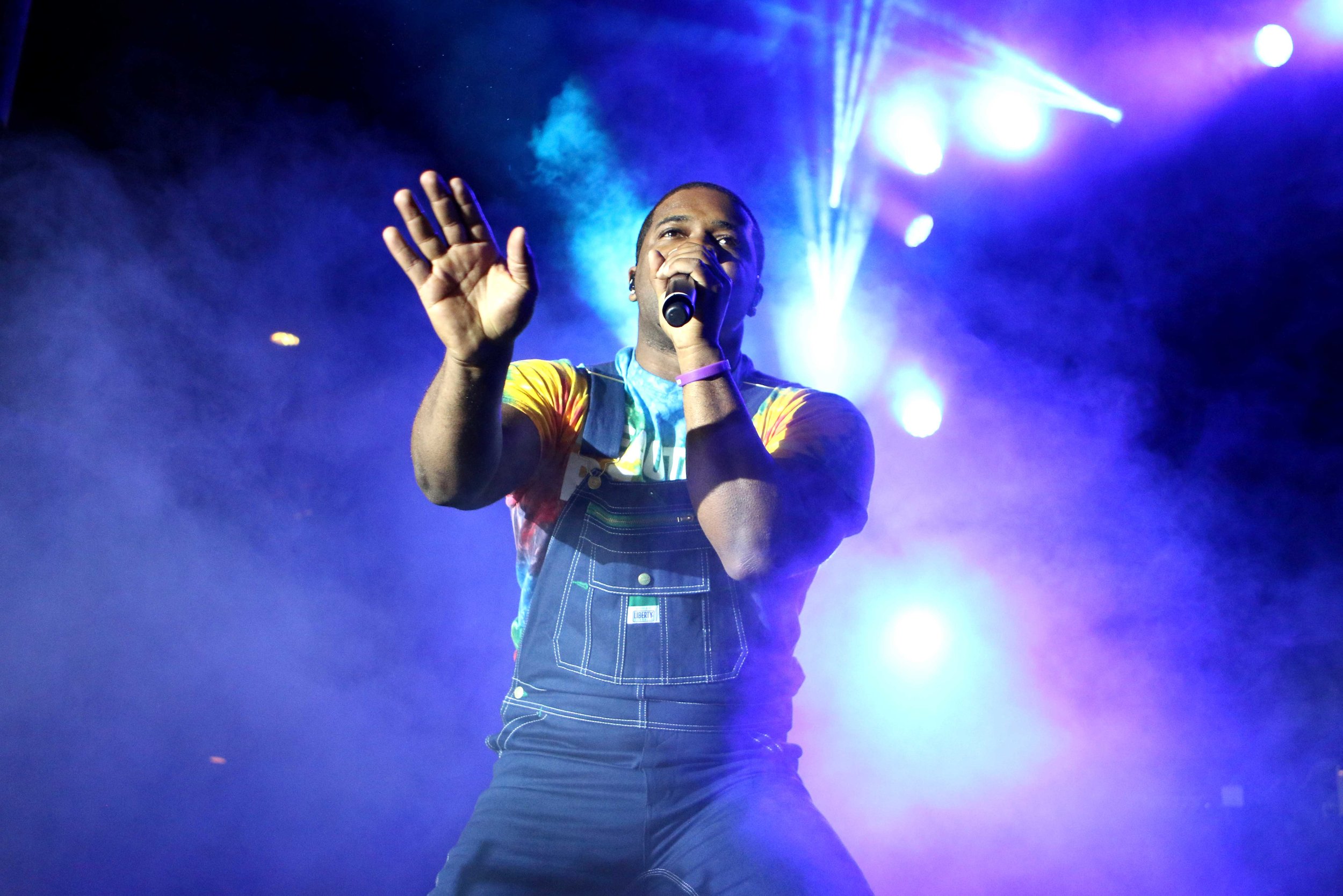 New York City rapper ASAP Ferg performs at Neon Desert Music Festival in downtown El Paso, Texas on May 30, 2016.