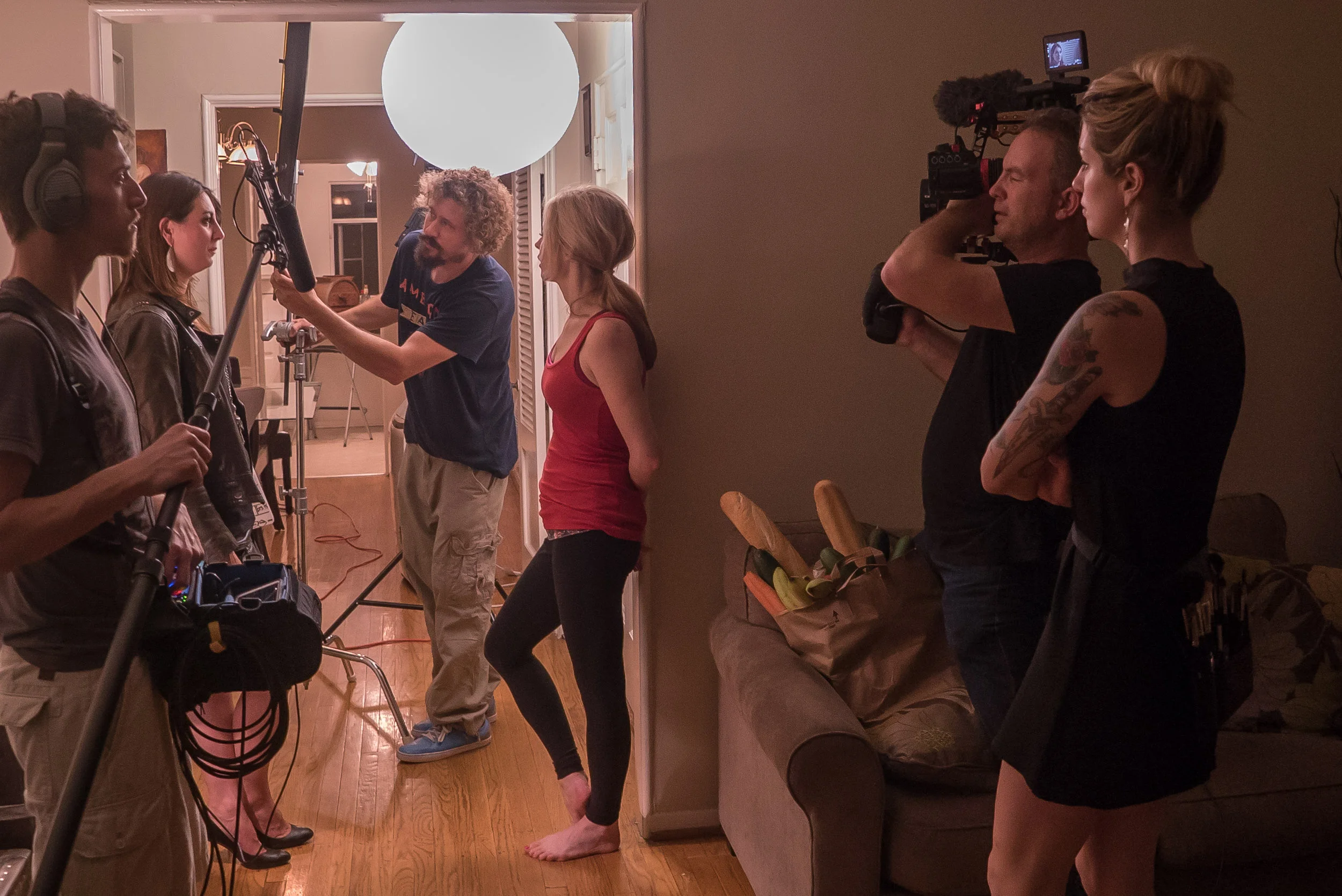 Most of our close-ups were lit with a china ball for eyelights and smaller LED panels to create layering and falloff both on the actors and the environment.
