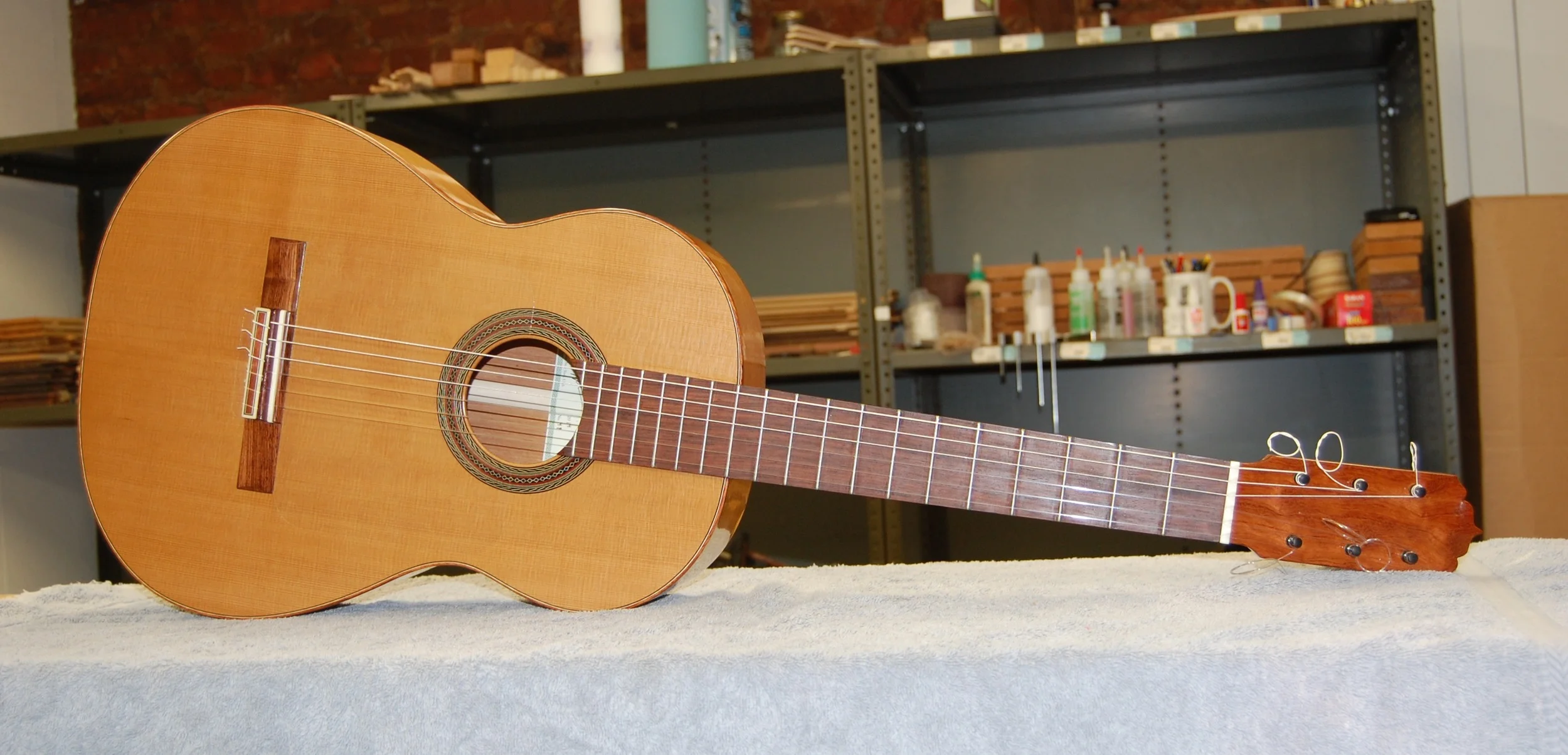 All cedar guitar - WRC top, Spanish Cedar back and sides