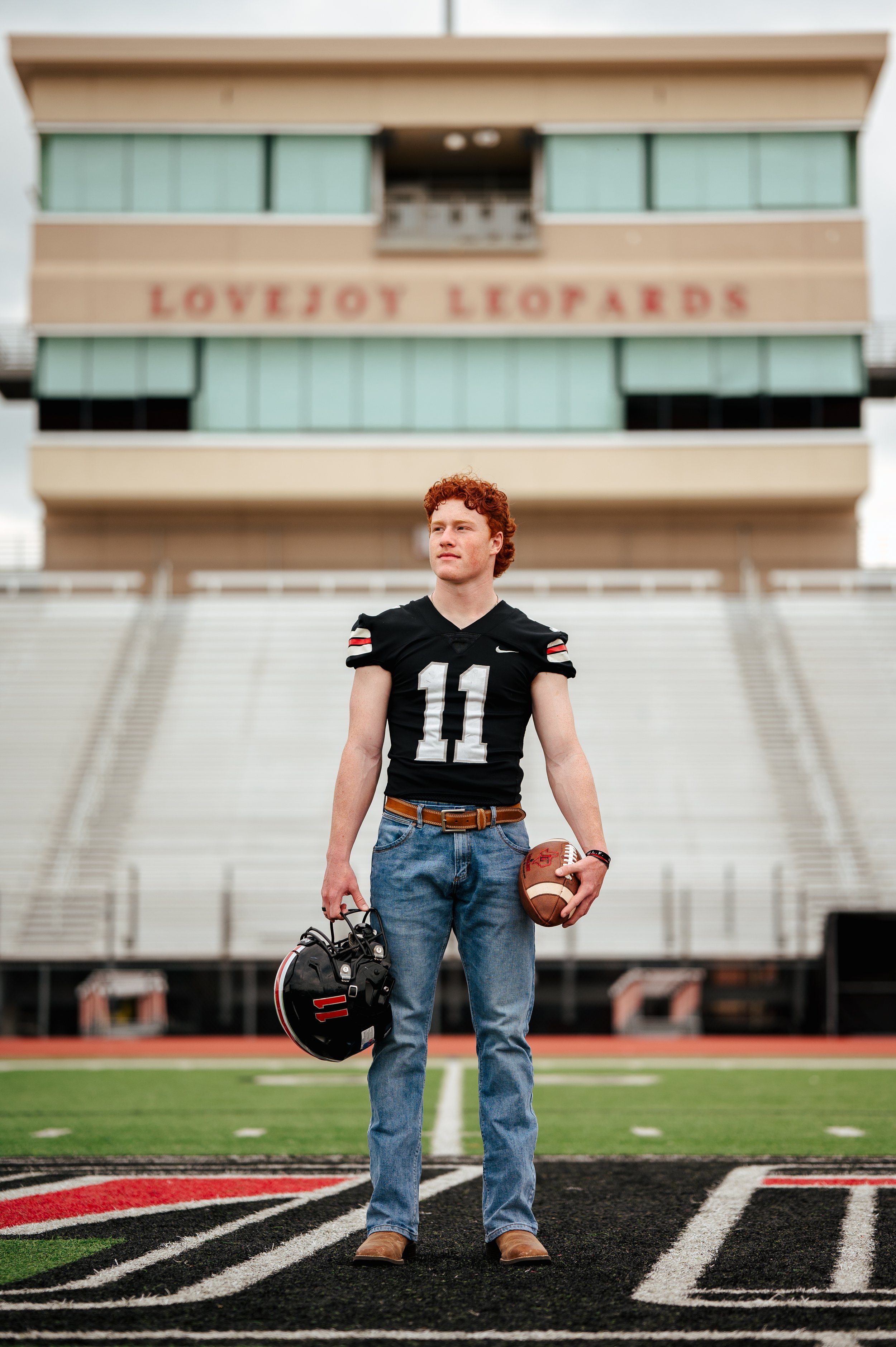 Lovejoy High School Varsity Football Senior Photo Shoot | Fairview, Texas
