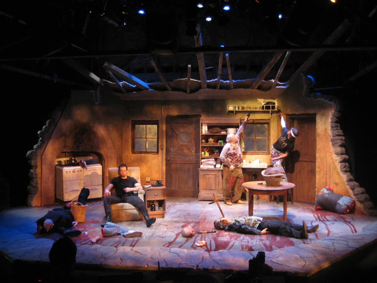  Lieutenant of Inishmor, Unicorn Theatre (2007)  Director: Joe Price  Scenic Design: Ryan J. Zirngibl  Costume Design: Pheobe Boynton  Lighting Design: Rocco DiSanti 