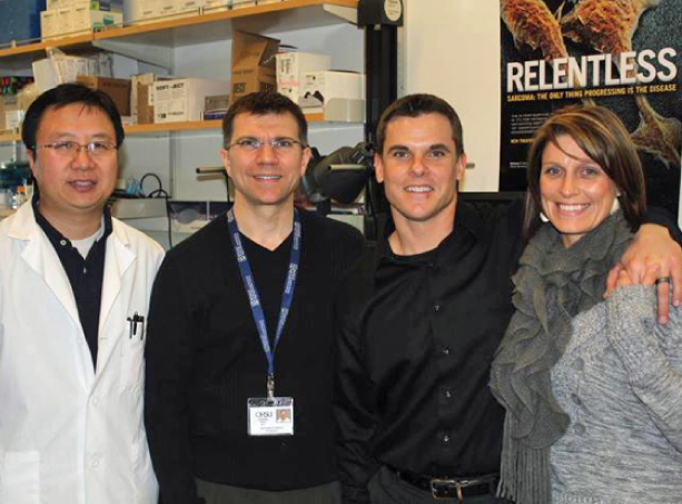 Pictured above are (L to R) Guangheng Li and Dr. Charles Keller with Chris and Kim Jostad.