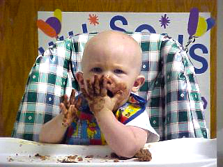 Wilson's 1st Birthday and Last Chemo Treatment celebration - November 2001