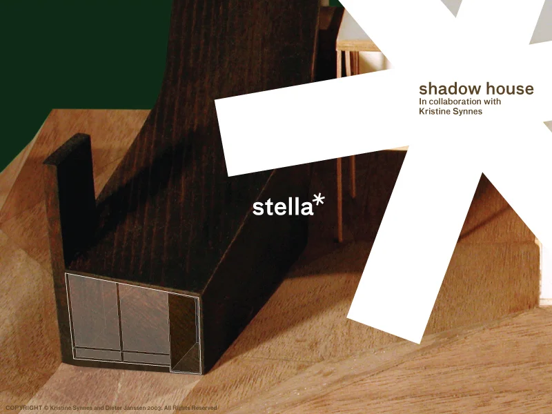 Shadow House is a proposed two-storey extension of the south- west side of an existing 1958 Case Study-type house in Ann Arbor, Michigan. The new building bends down a slope along the south side of the property connecting to the open, elevated living room space of the existing structure. An additional separate entrance accessed by a footpath along the east gives access to the new kitchen/living room at grade. From here, the building’s inflection incorporates a stairway with two bedrooms and a bathroom that works its way up to the existing house. The inflection serves to maintain the views of the original space. Modest in comparison to its much larger neighbours, this addition is content to be in the shadow of the original dwelling. Designed in collaboration with Kristine Synnes