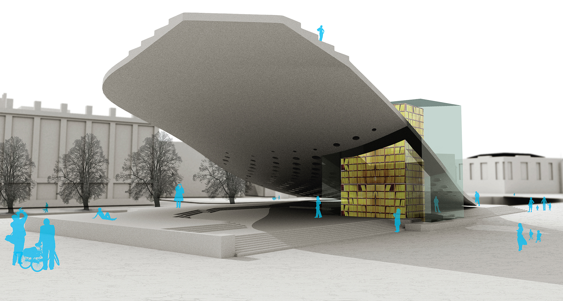 Freedom and Unity Memorial Competition, Berlin This proposal for the Freiheits- Einheitsdenkmal in Berlin was part of an international competition held by the Federal Ministry of Transportation, Construction and Urban Development. Designed in collaboration with Bernhard Dietz