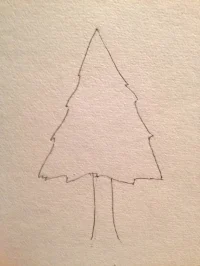 The "spear" - or what we think a pine tree looks like
