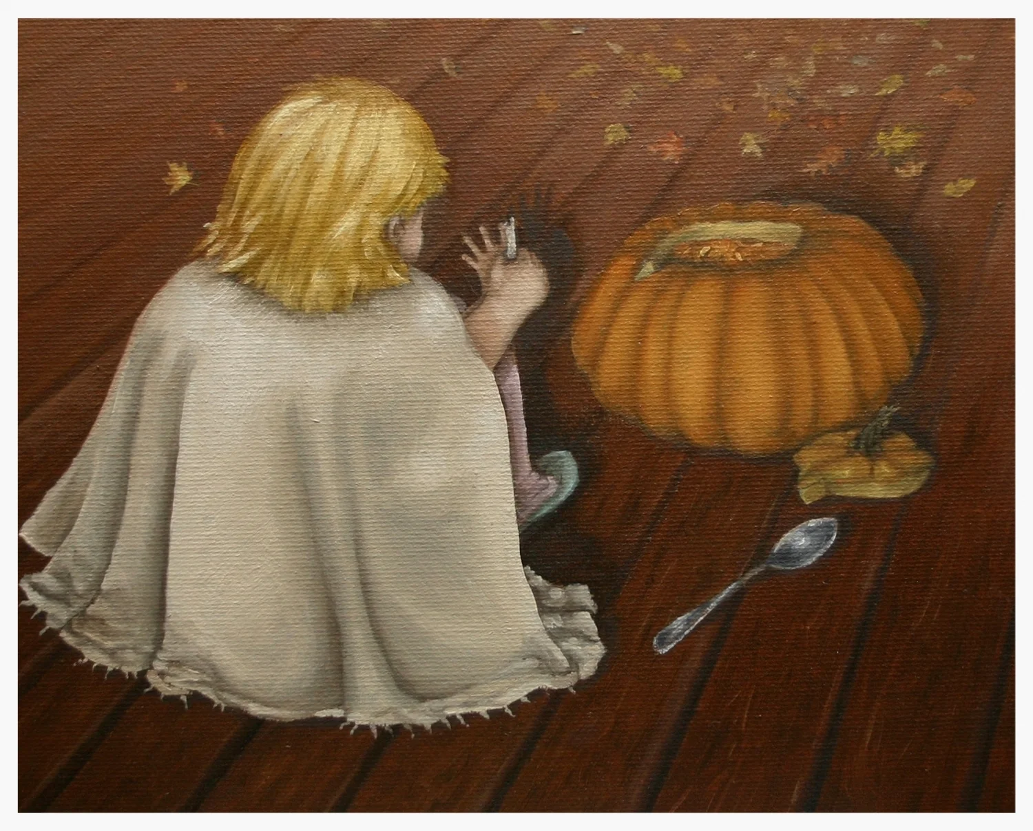8"x10" oil painting illustration