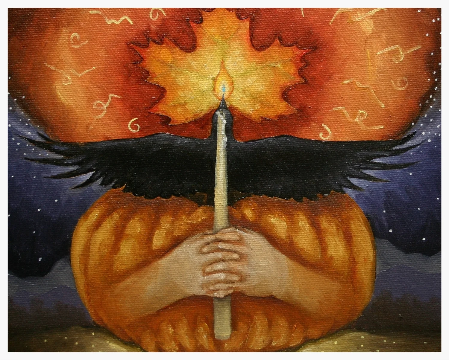 8"x10" oil painting illustration