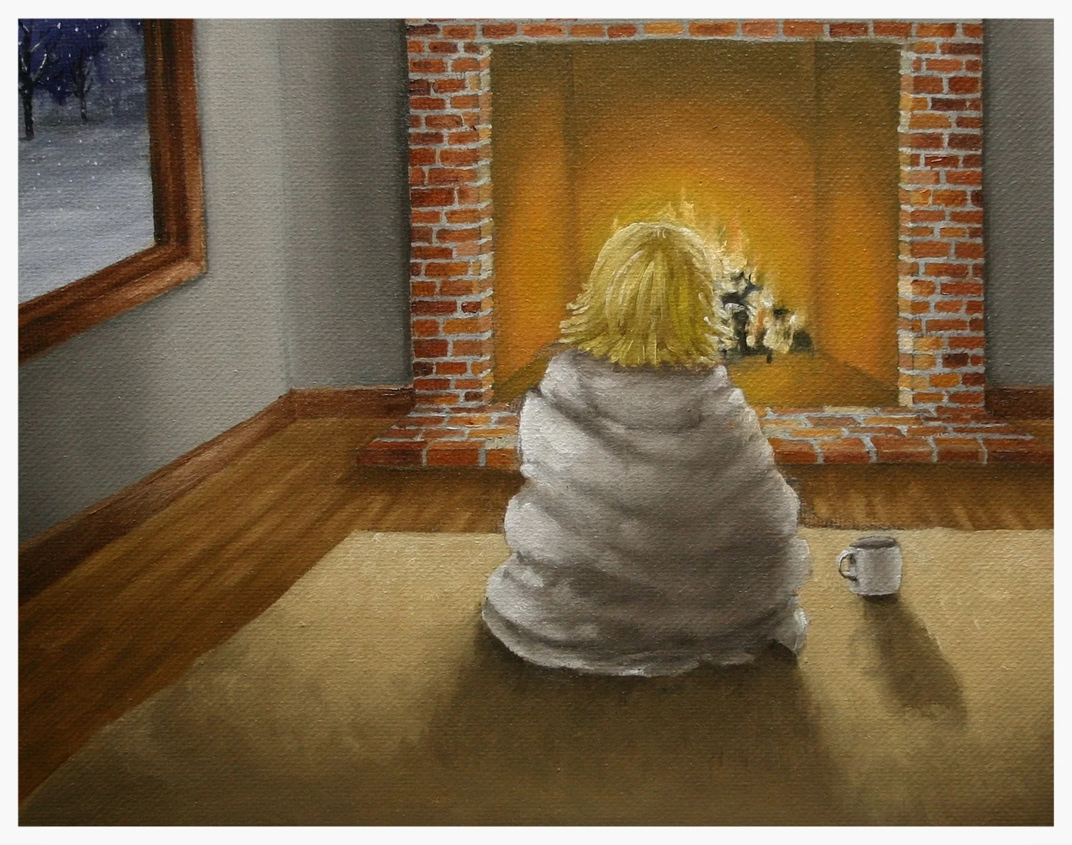 8"x10" oil painting illustration