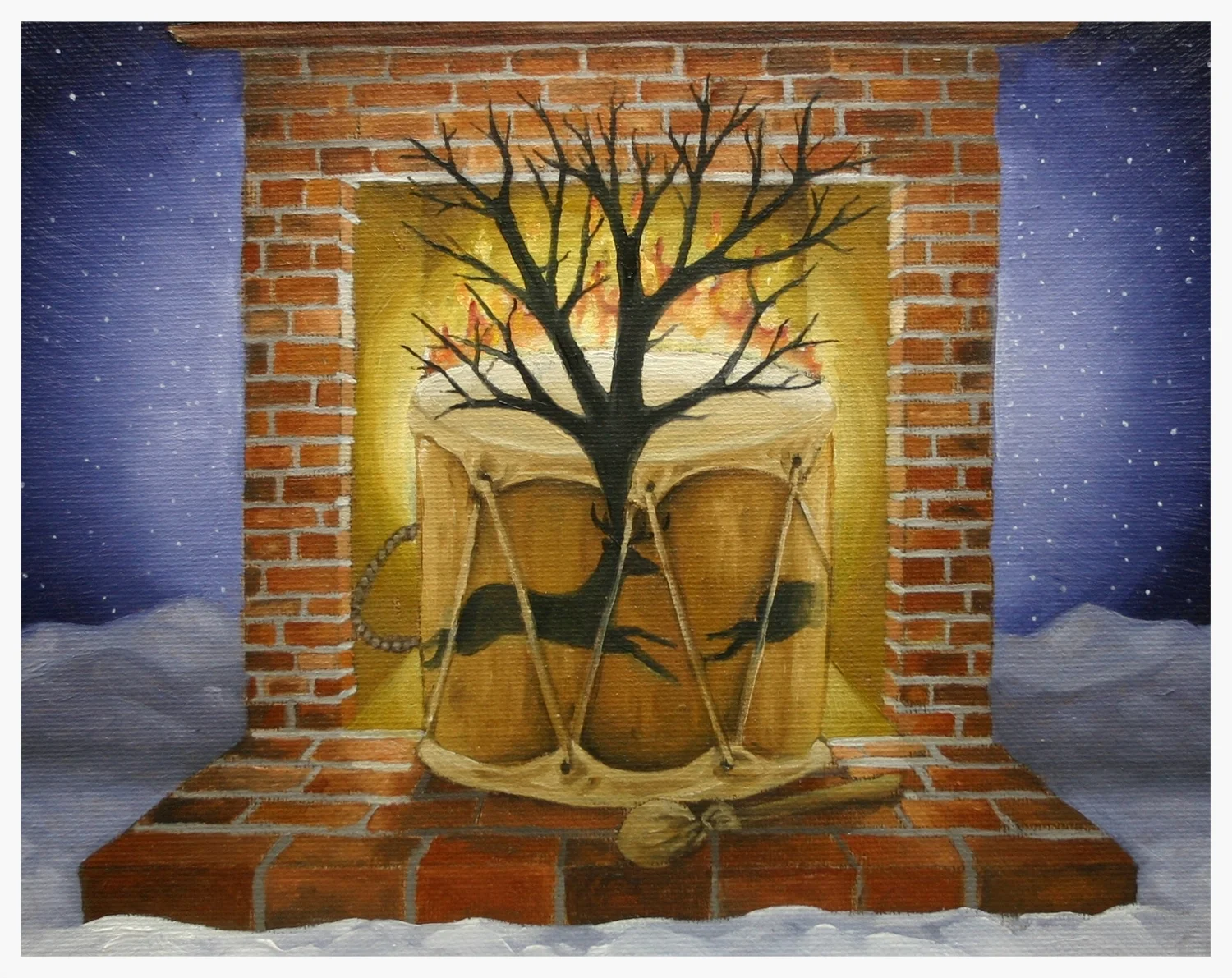 8"x10" oil painting illustration