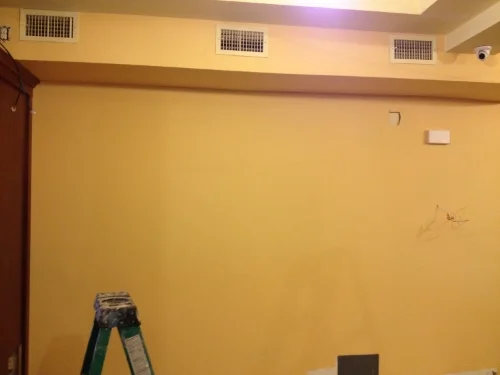 Back wall before faux painting