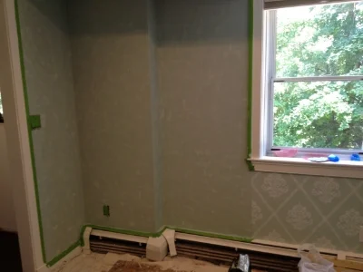 With the re-mixed paint and "printed" texture