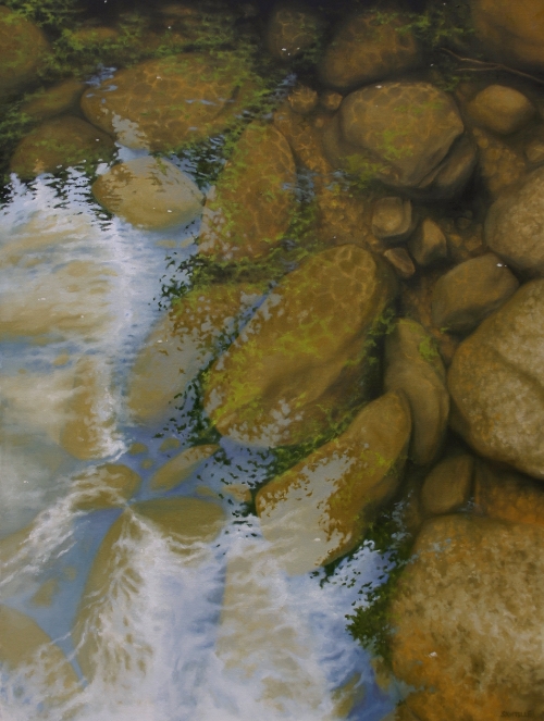 "Reflection and Transparency" (30"x40" oil on canvas)