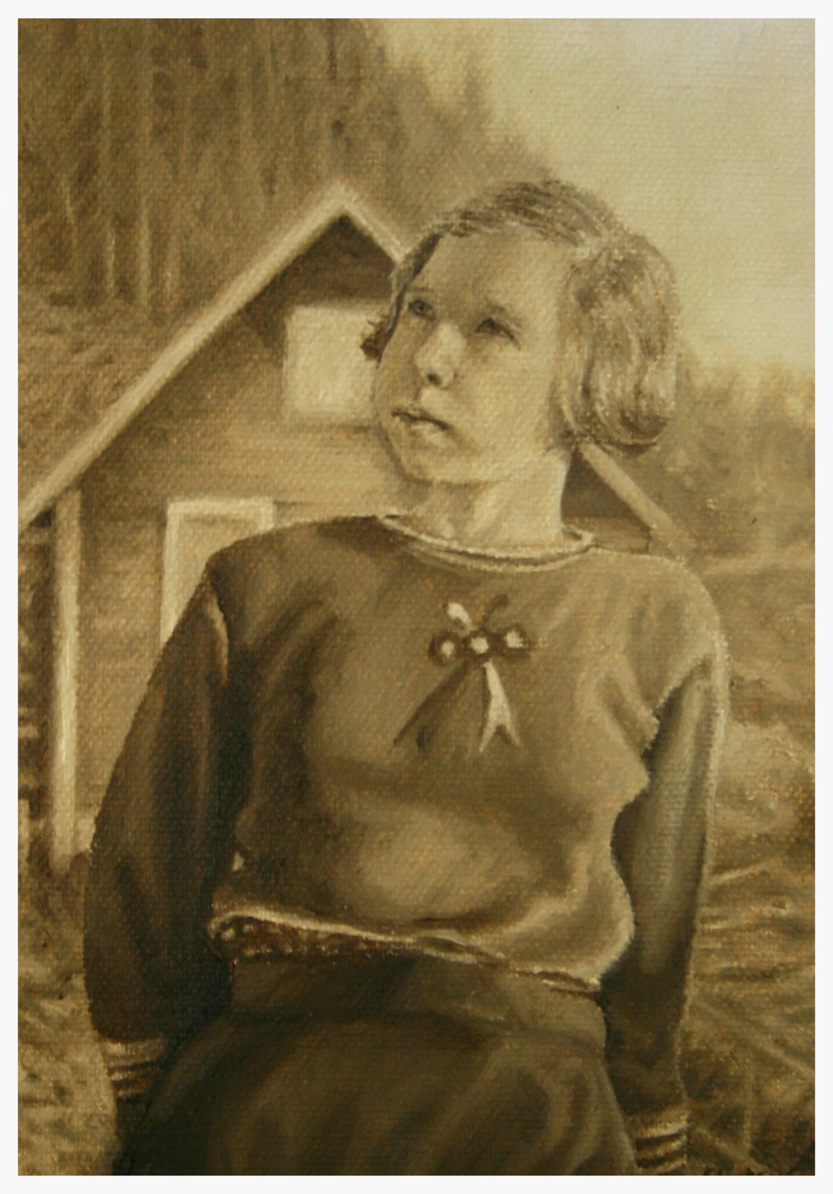 5"x7" portrait/ oil on canvas