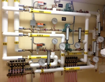 Shot of Seaman plumbing job