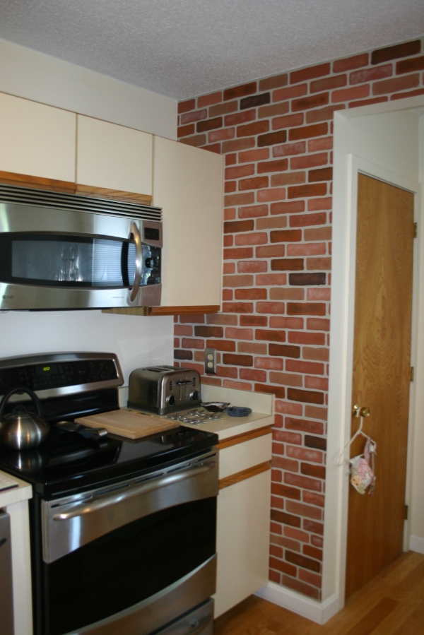 Kitchen wall close-up