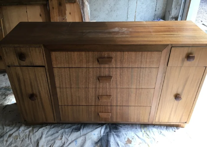 Buffet before refinishing