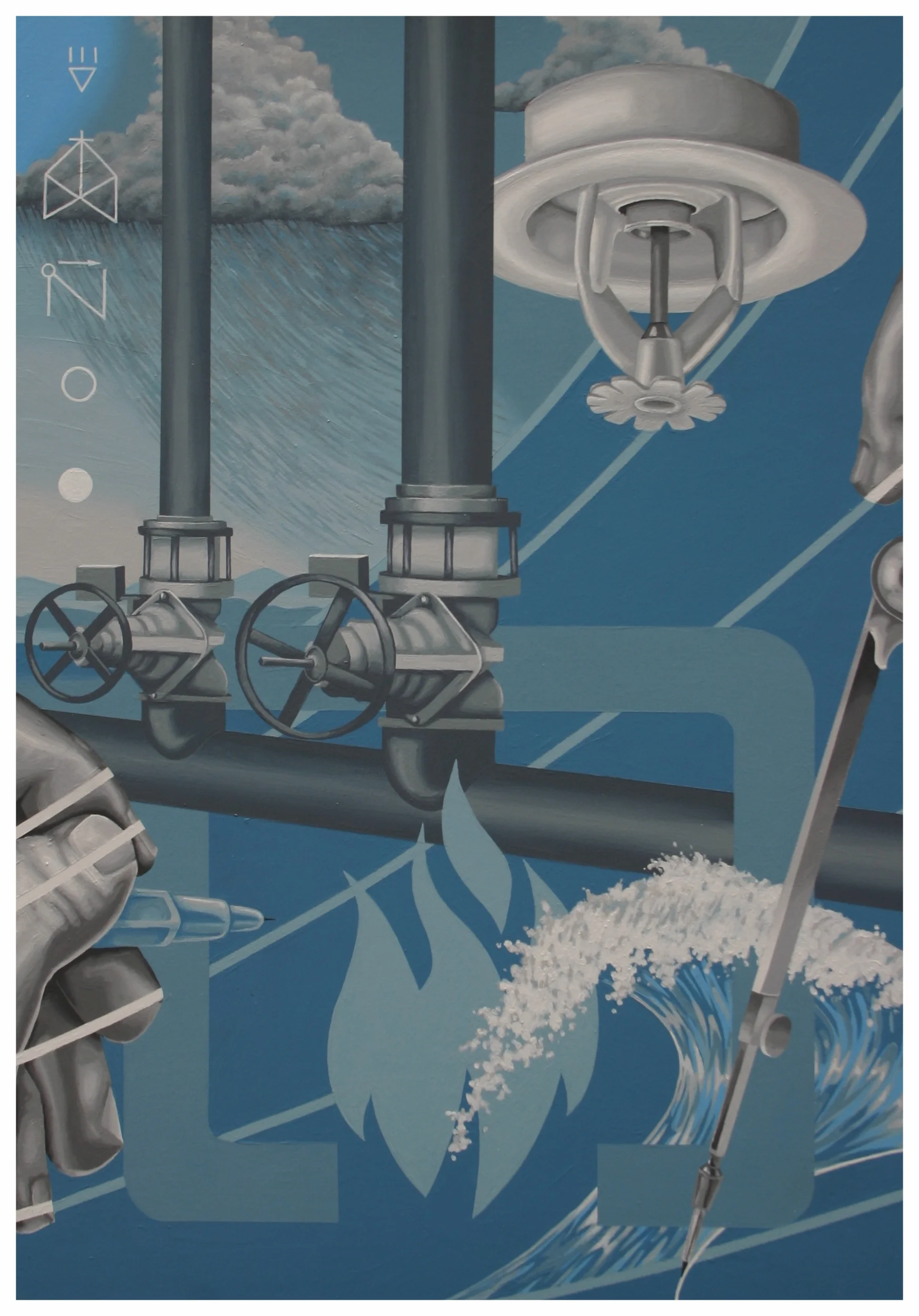 Engineering company triptych