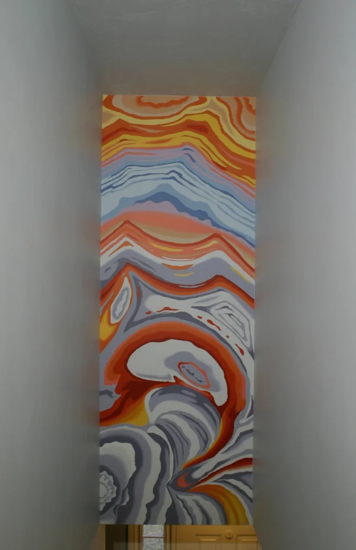 Agate pattern statement wall