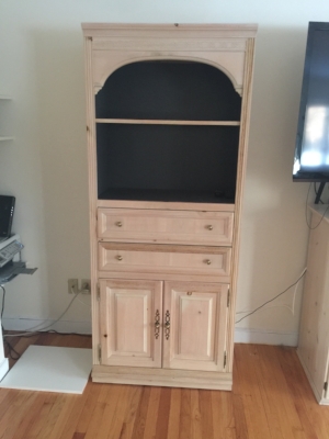Second cabinet before painting