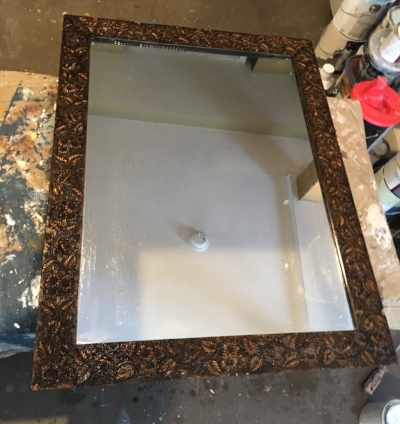 The mirror before painting