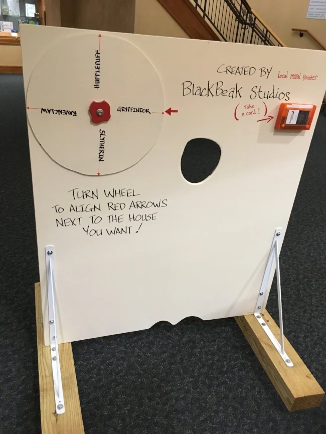 The back of the board