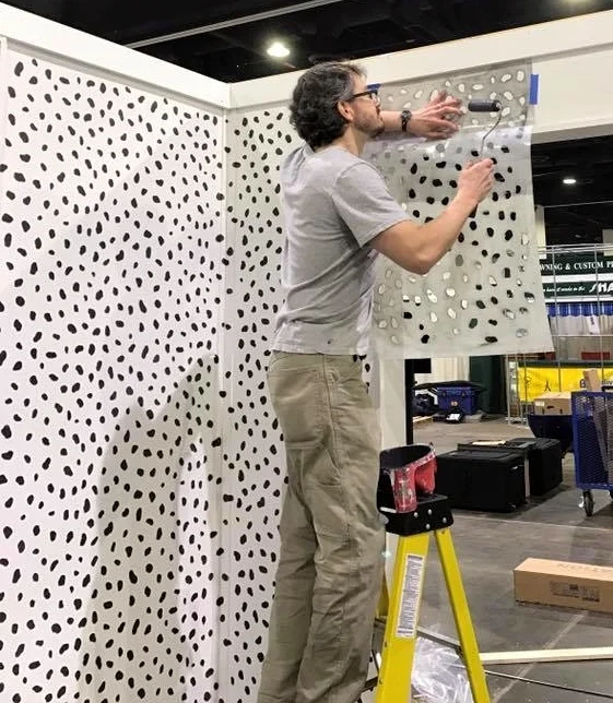 Painting the dalmatian spots