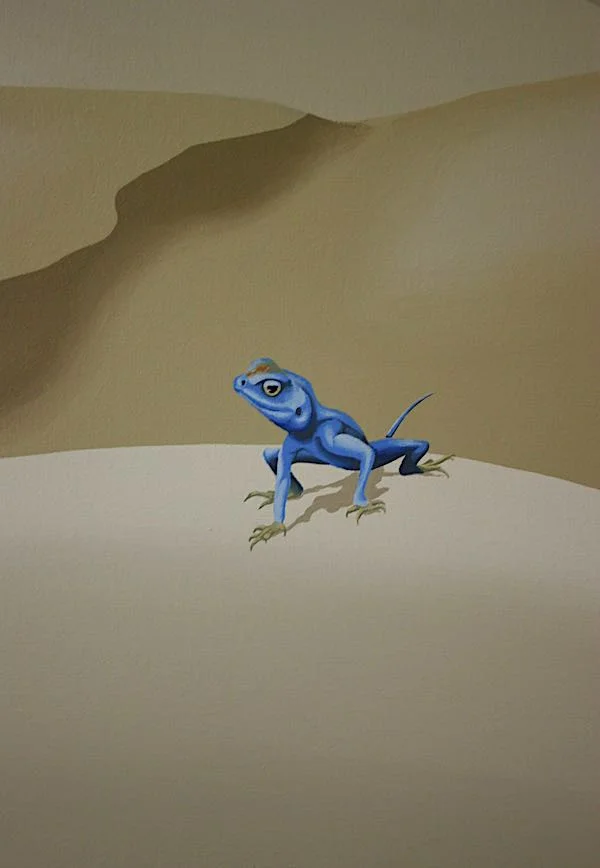 Sinai Agam lizard detail