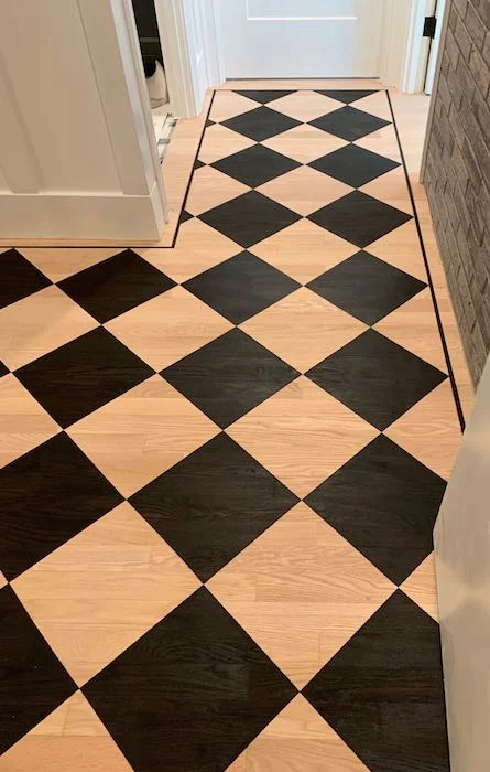 Looking in the one side hall through to the other side