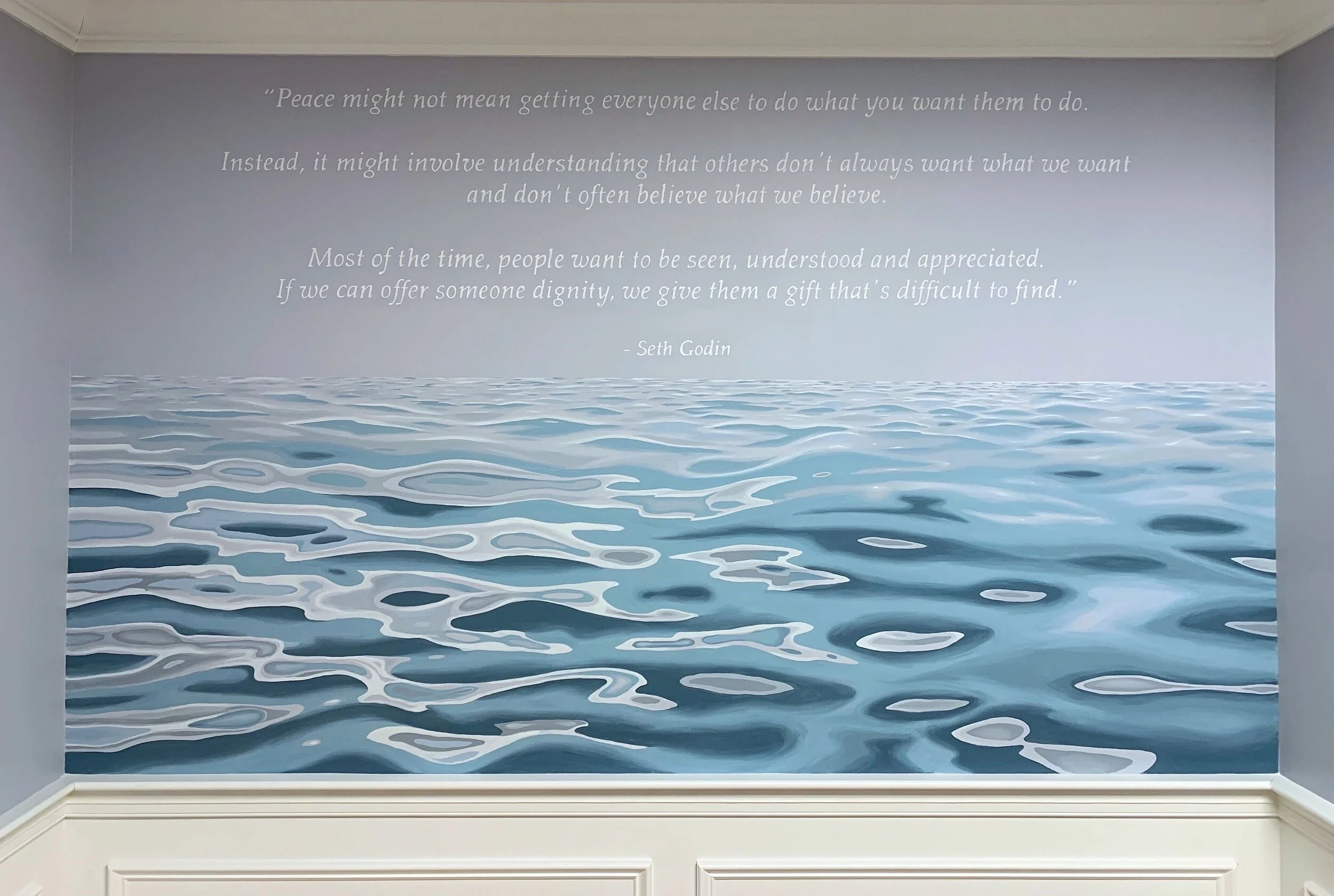 Mural at law firm in Norfolk, MA