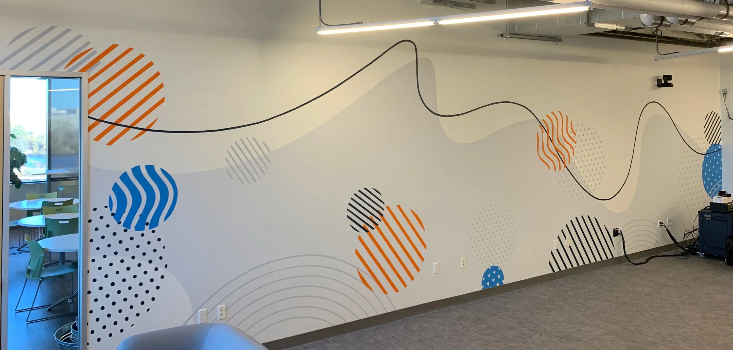 Office space mural in Somerville, MA