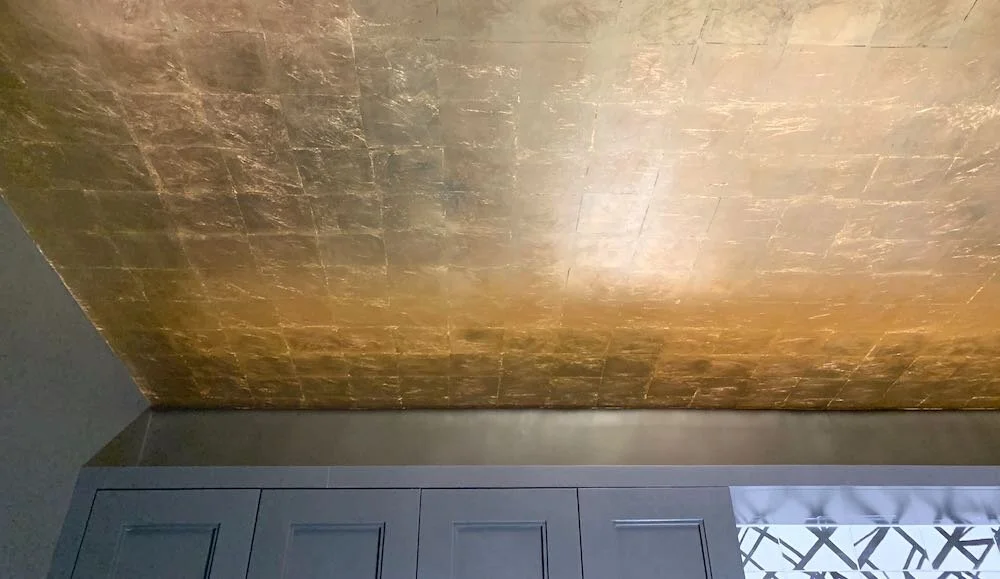 Gold leaf ceiling