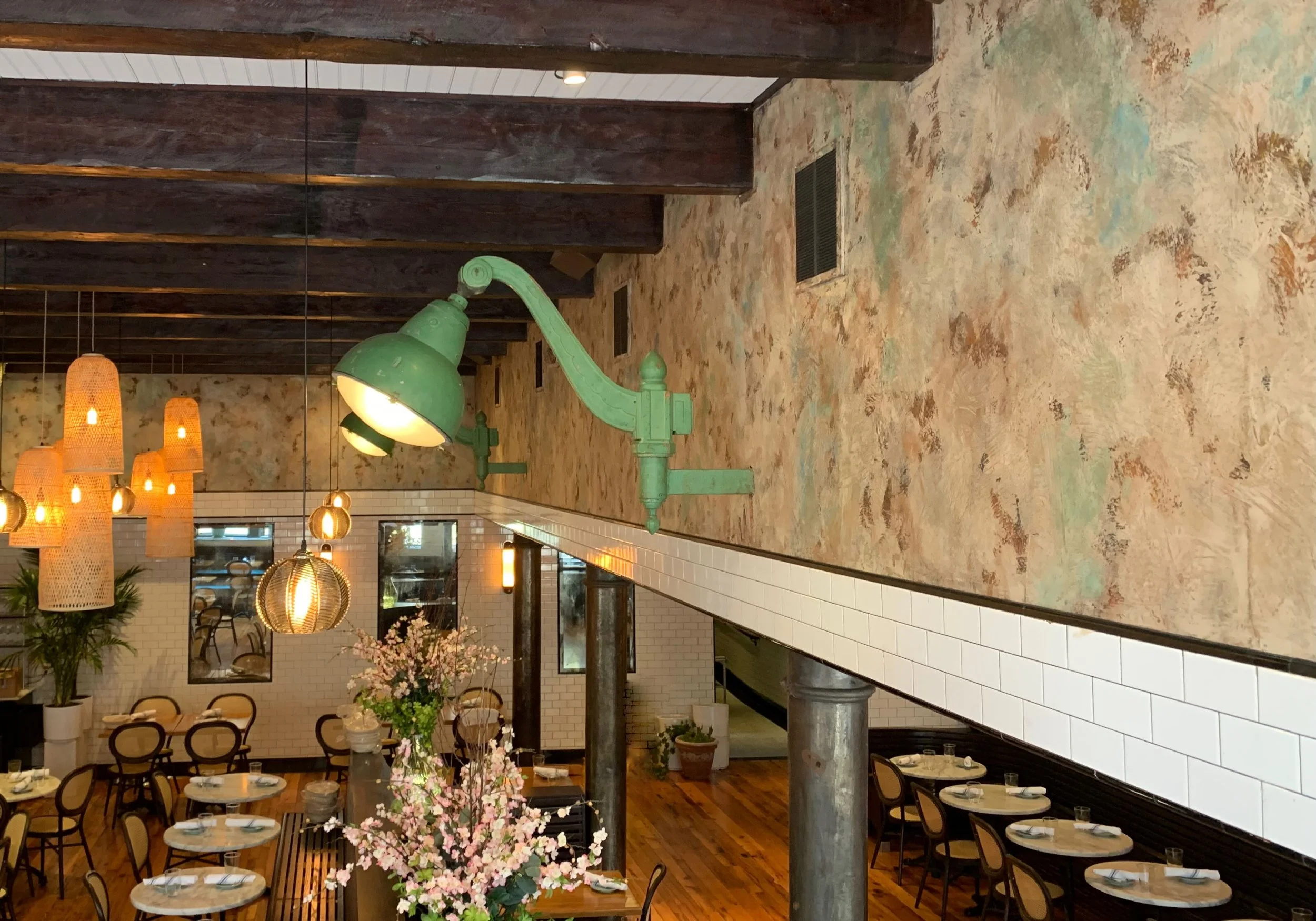 Plaster and rust finish in South Boston restaurant  * In collaboration with Joan K Design