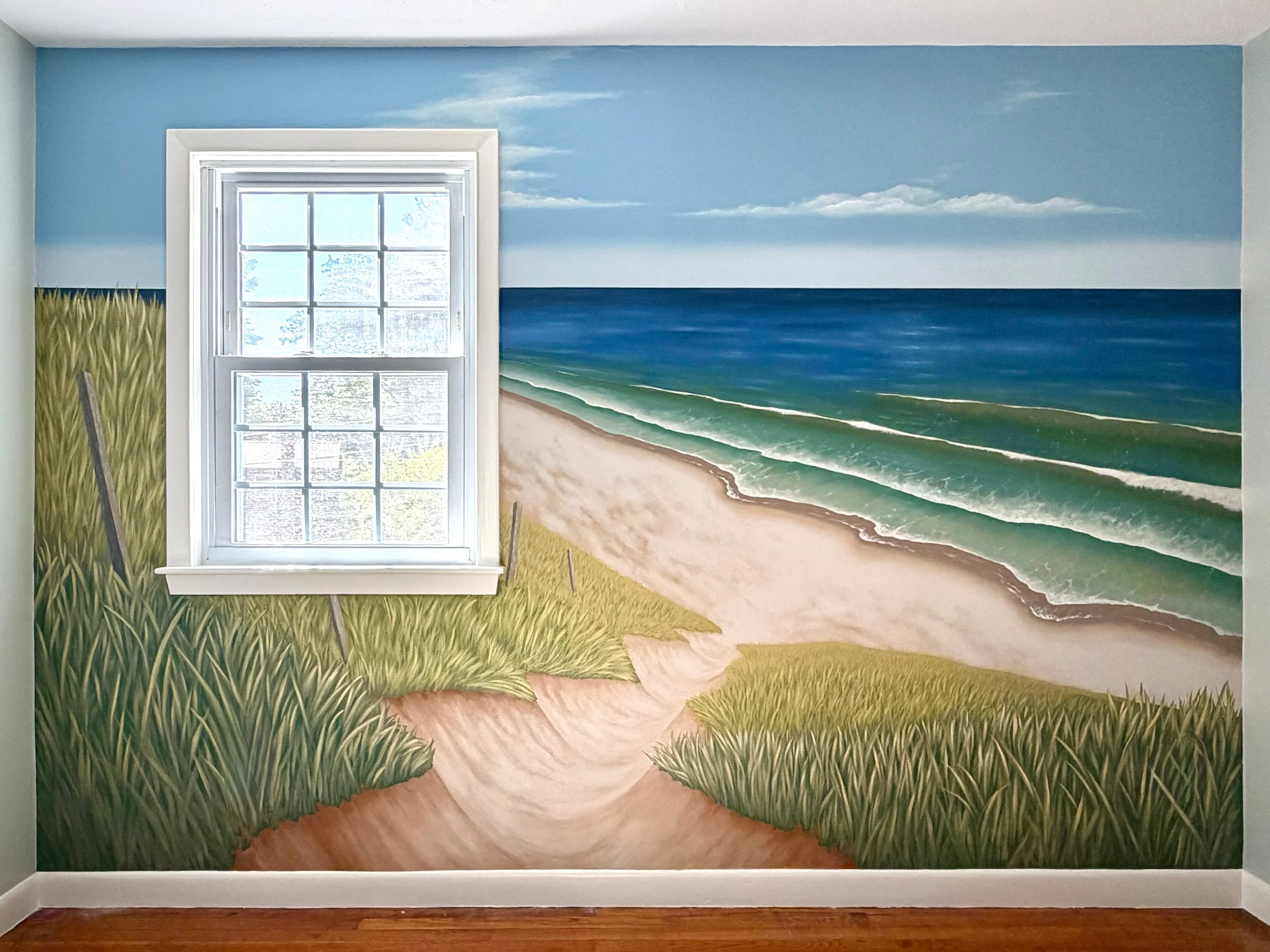 Nursery mural in Franklin, MA