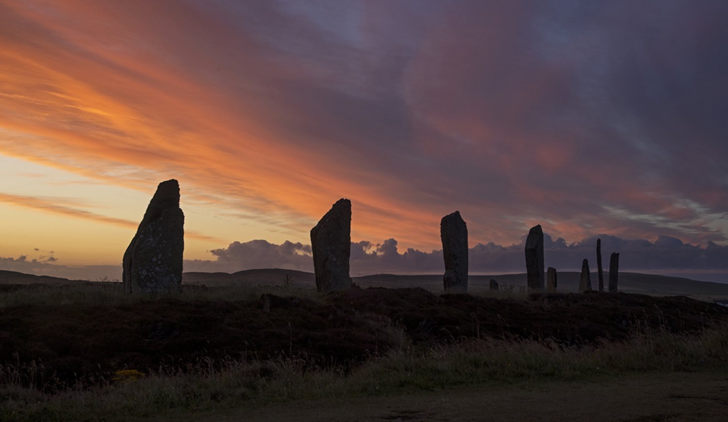 Sunrise, Ring of Brodgar, Orkney Islands, Scotland