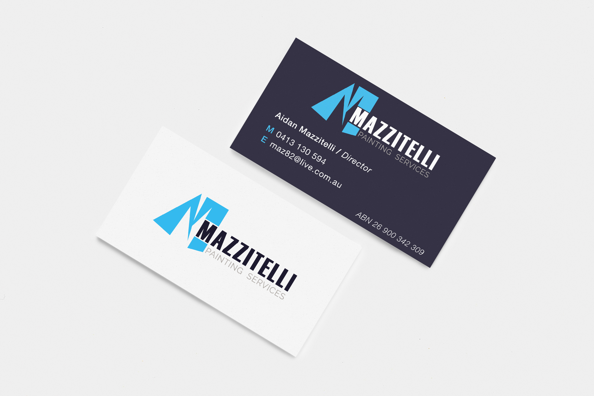 MAZZITELLI PAINTING SERVICES - LOGO & BUSINESS CARD