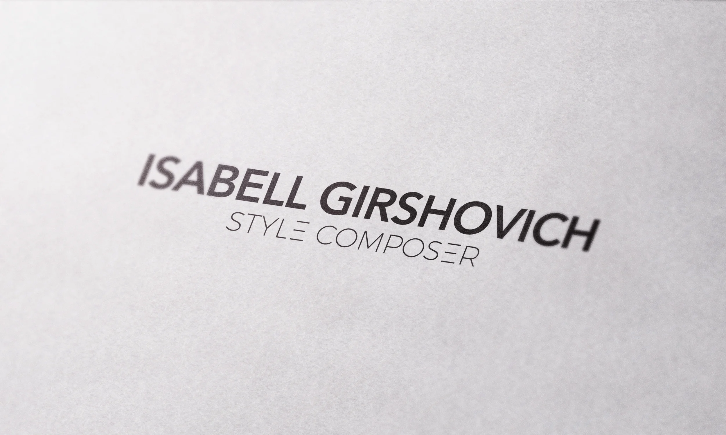 ISABELL GIRSHOVICH - LOGO DESIGN