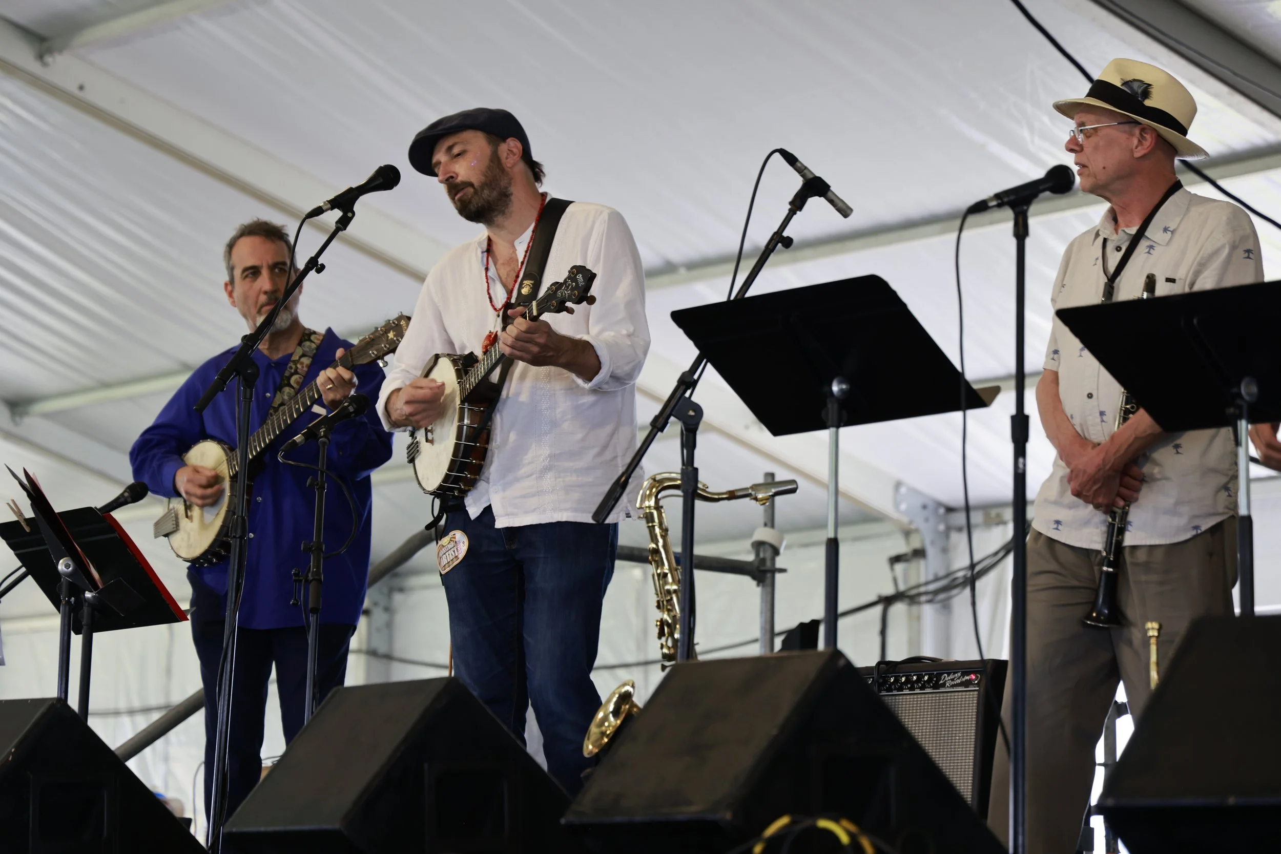 David Bandrowski performing at the 2025 New Orleans Jazz & Heritage Festival