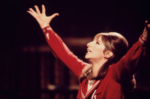 Barbra Streisand in the film version of FUNNY GIRL.
