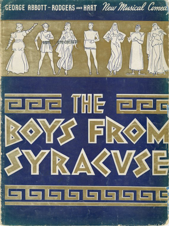The Boys From Syracuse souvenir program