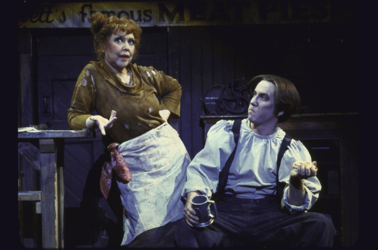 Dorothy Loudon and George Hearn in Sweeney Todd.