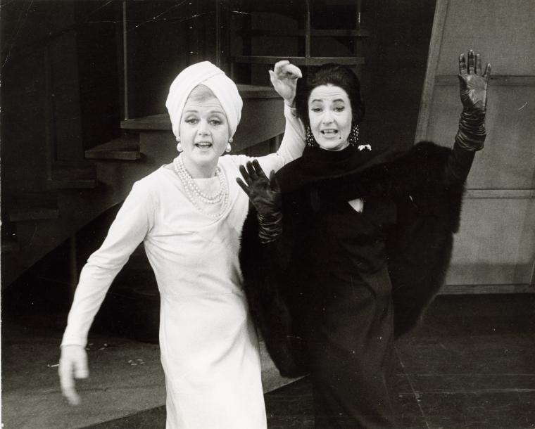 Angela Lansbury and Beatrice Arthur sing "Bosom Buddies" in Mame .