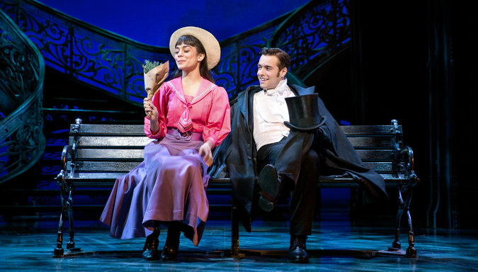 Vanessa Hudgens and Corey Cott in Gigi .